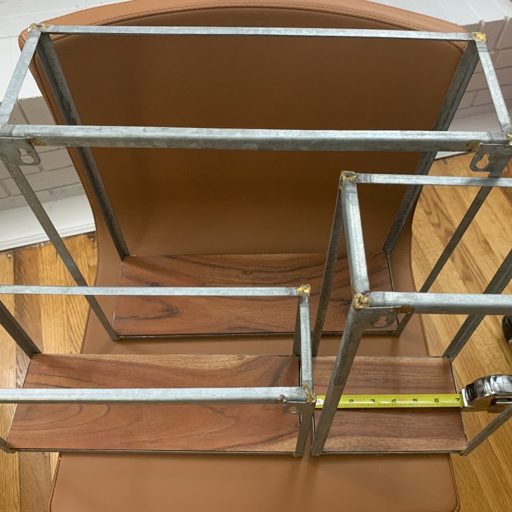 Lot - 3 Hearth & Hand Magnolia Galvanized Metal Wall Shelves